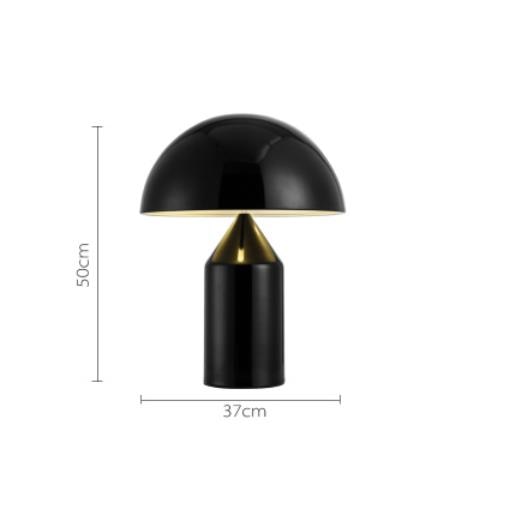 Big black mushroom lamp